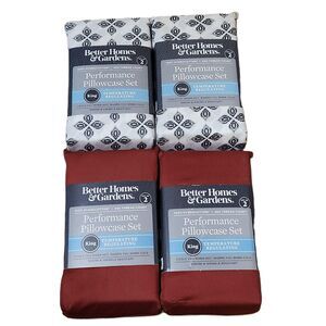 Better Homes & Gardens King Pillowcases – 8 Ct, 400 TC, Temp Regulating